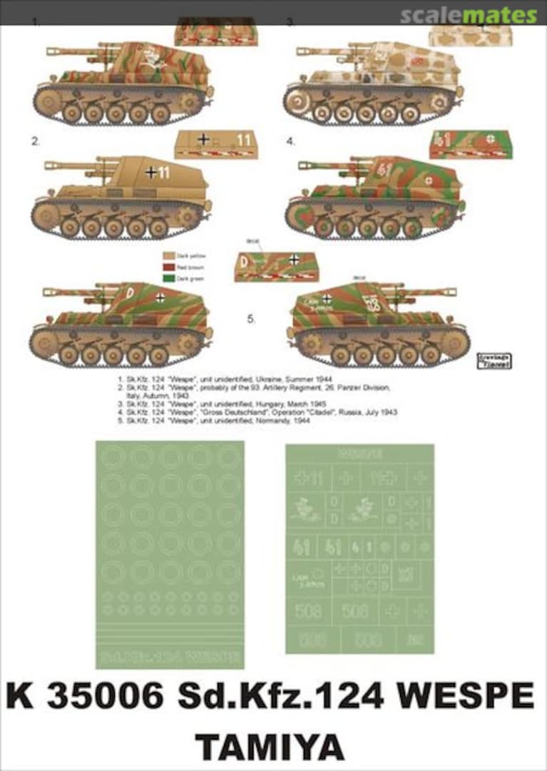 Boxart Sd.Kfz. 124 Wespe K35006 Montex