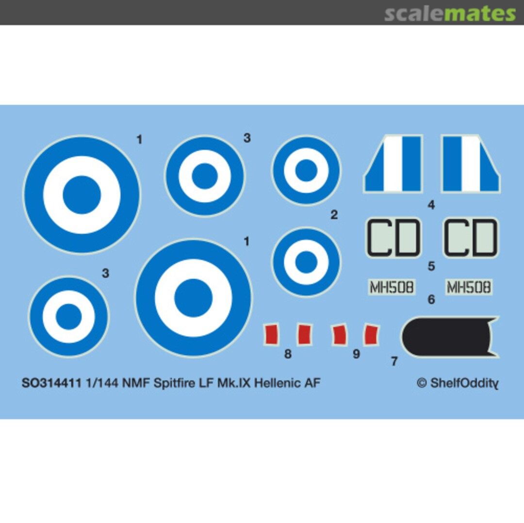 Boxart Natural Metal finish Spitfire LF.Mk.IXc SO314411 Shelf Oddity