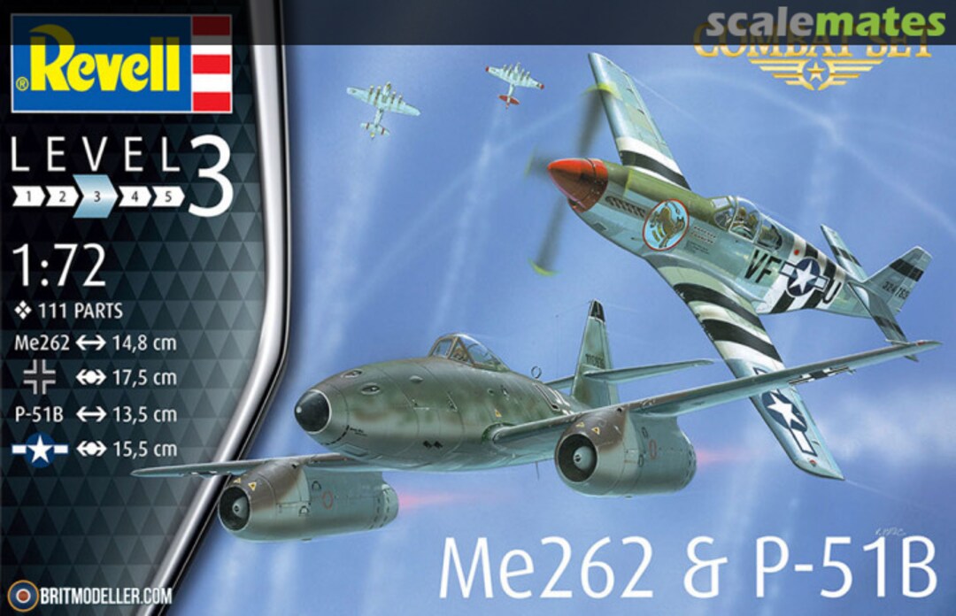 Boxart Me 262 & P-51B 03711 Revell