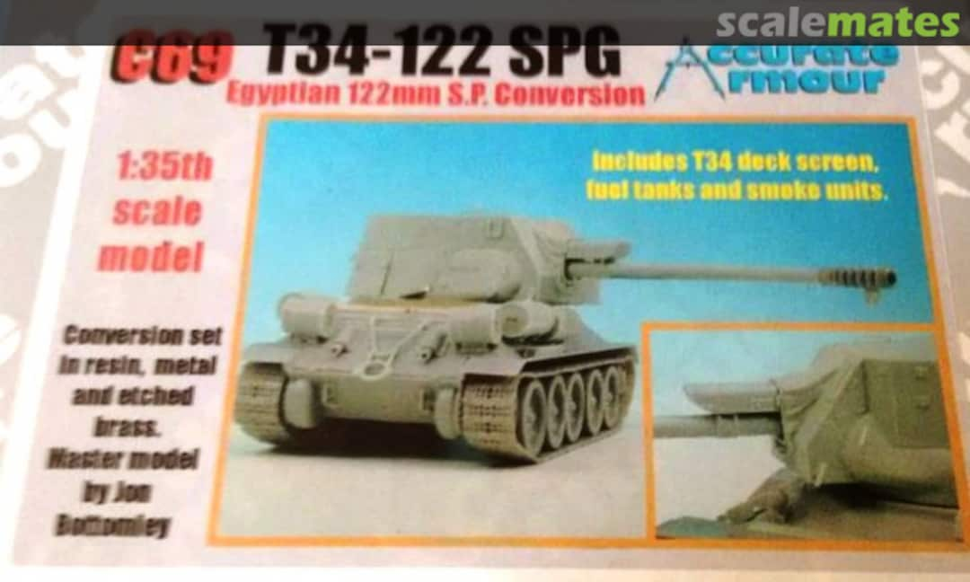 Boxart T34-122 SPG C69 Accurate Armour