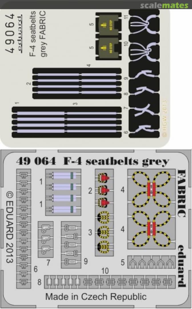 Boxart McDonnell Douglas F-4 Phantom - Fabric Seatbelts 49064 Eduard