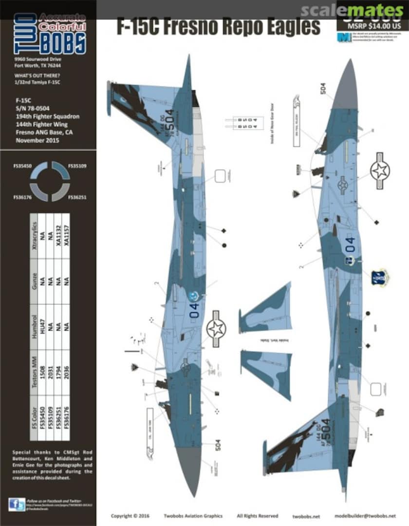 Boxart F-15C Fresno Repo Eagles 32-066 TwoBobs Aviation Graphics