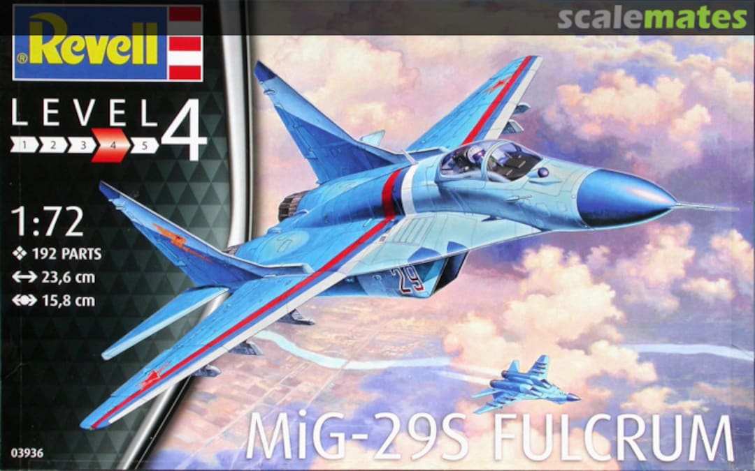 Boxart MiG-29S Fulcrum 03936 Revell