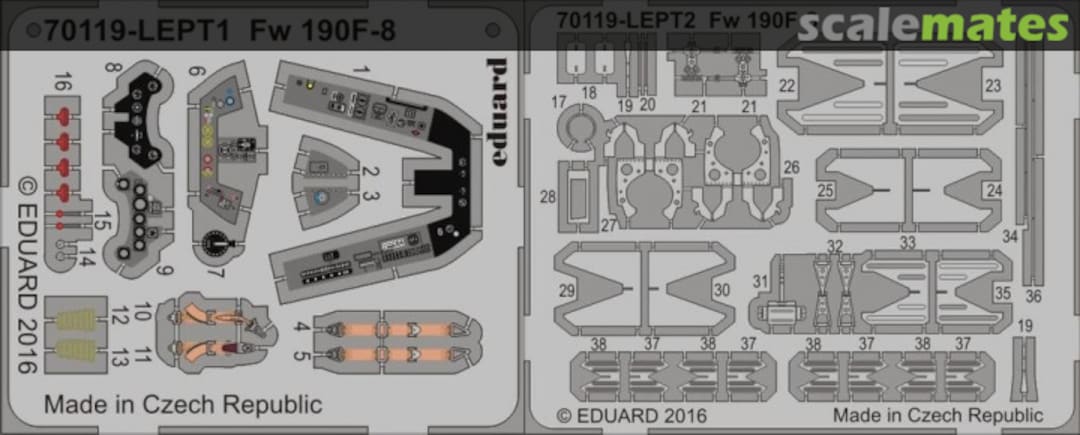 Boxart Fw 190F-8 PE-Set 70119-LEPT Eduard