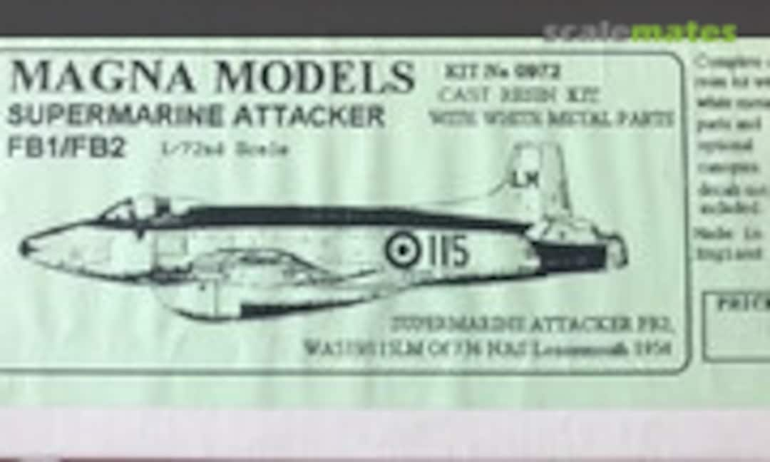 1:72 Supermarine Attacker FB1/FB2 (Magna Models 0972)