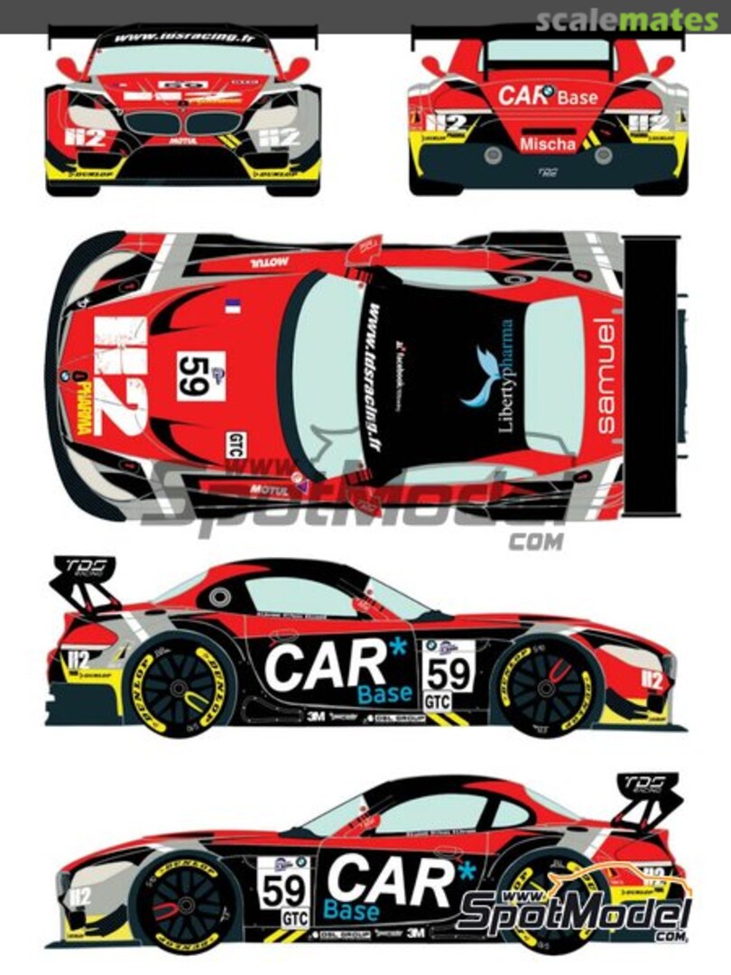 Boxart BMW Z4 GT3 Liberypharma #59 RDE24-019 Racing Decals 43