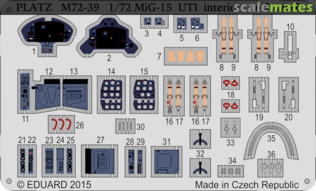 Boxart MiG-15UTI (Interior) M72-39 Platz