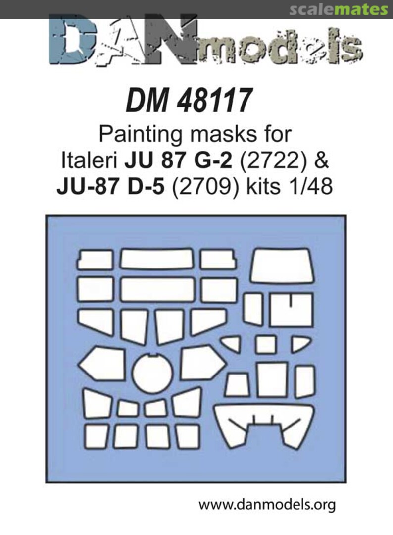 Boxart Painting mask for Ju-87 G-2/Ju-87 D-5 DM48117 DANmodels