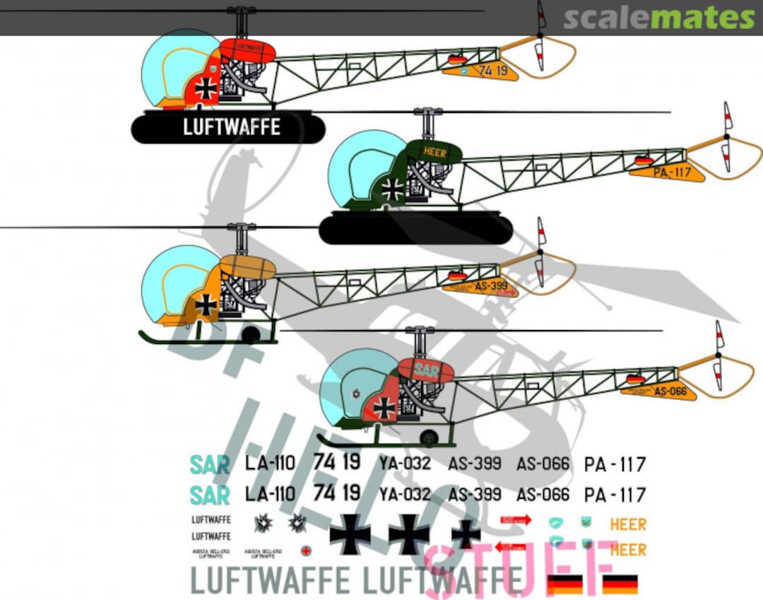 Boxart Bell 47G "Bundeswehr" DF32735 DF HeloStuff