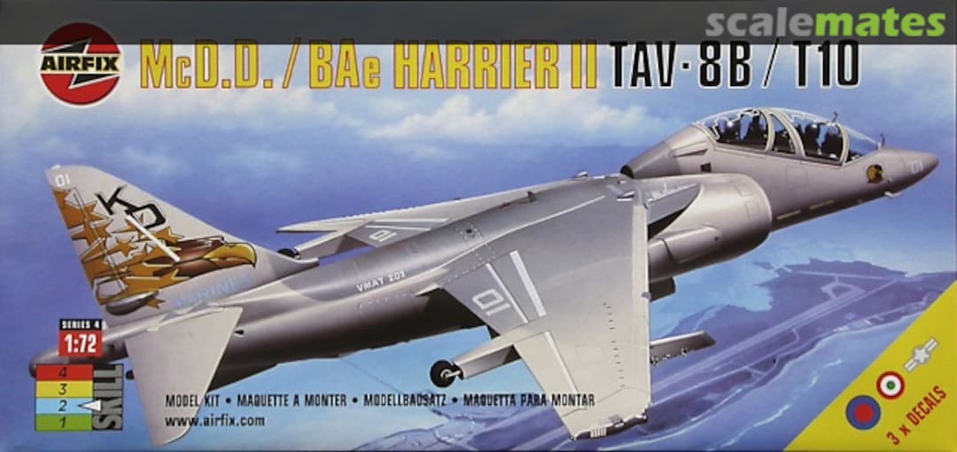 Boxart McD.D./BAe Harrier II TAV-8B/T.10 04040 Airfix