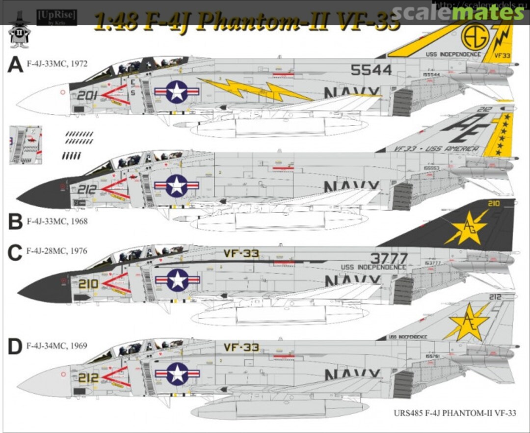 Boxart F-4J Phantom-II VF-33 (no stencils) URS485 UpRise