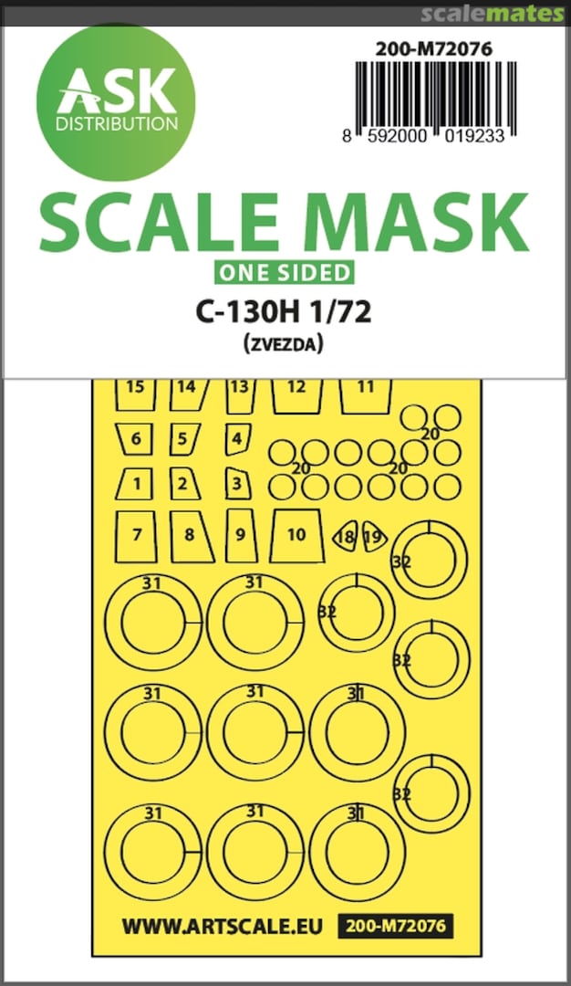 Boxart C-130H masks 200-M72076 ASK