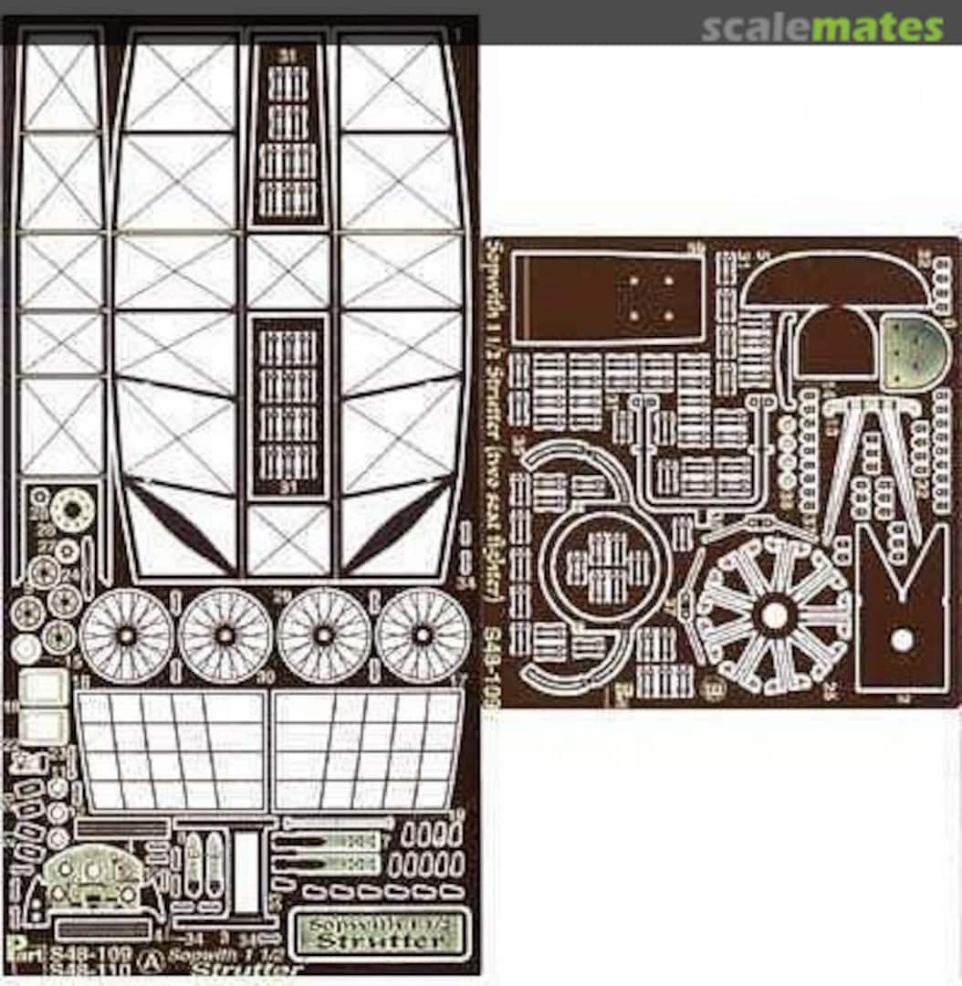 Boxart Sopwith 1 1/2 Strutter (two seat fighter) S48-109 Part