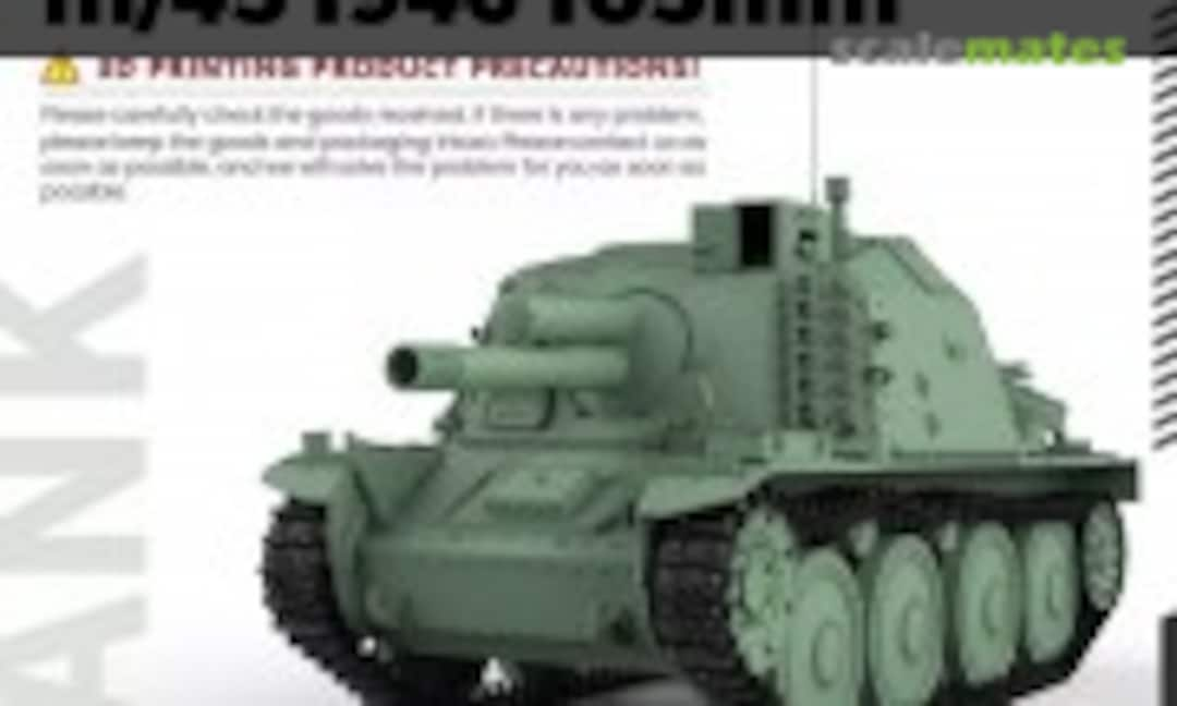 1:72 Stormartillerivagn m/43 (1946) 105mm (SSMODEL 72735)