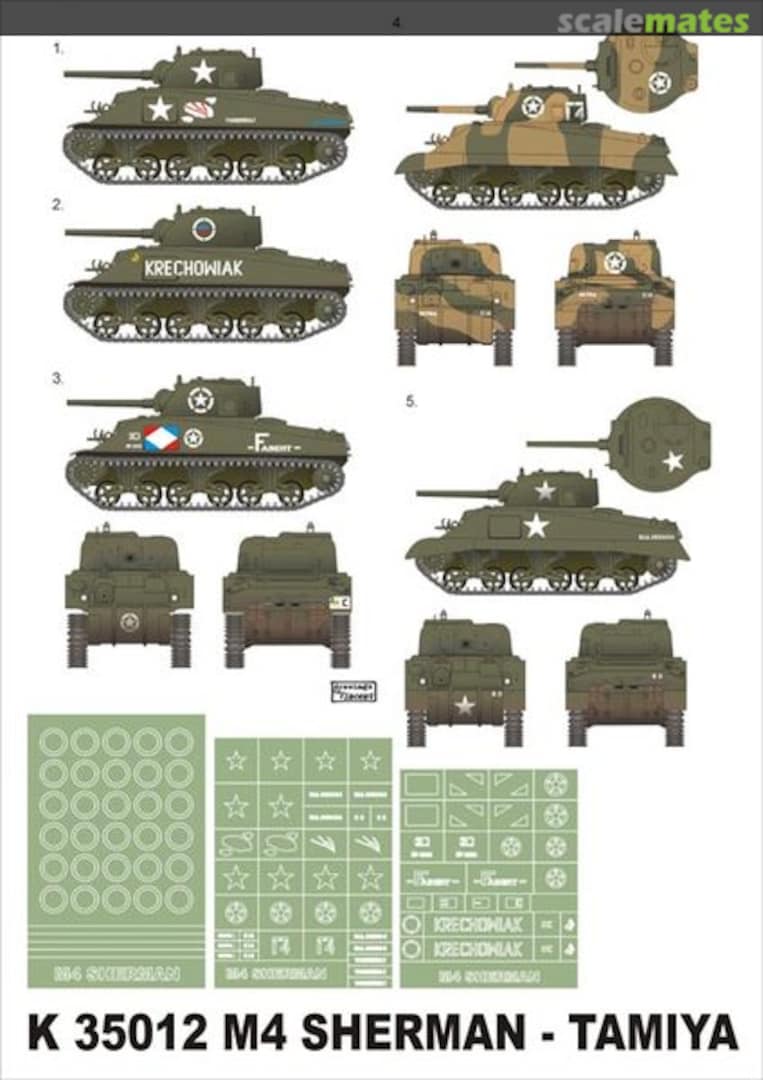 Boxart M4 Sherman K35012 Montex