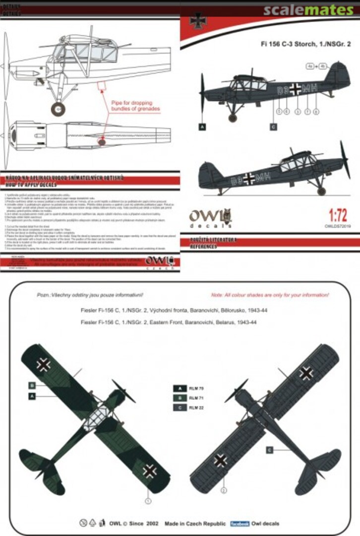 Boxart Fiesler Fi-156 C, 1./NSGr. 2 DS72019 OWL