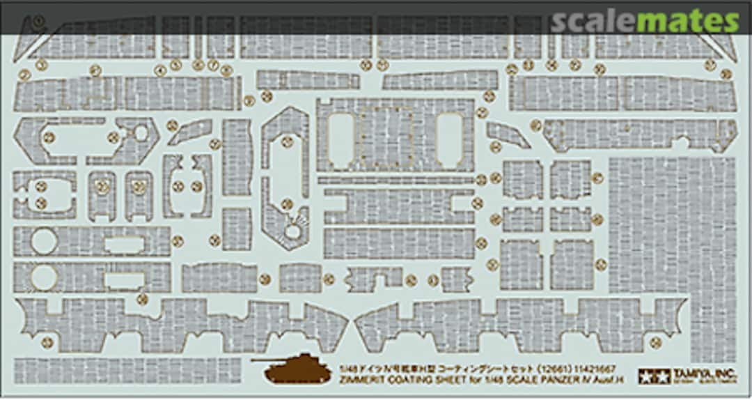 Boxart Zimmerit Coating Sheet for Panzer IV Ausf.H 12661 Tamiya