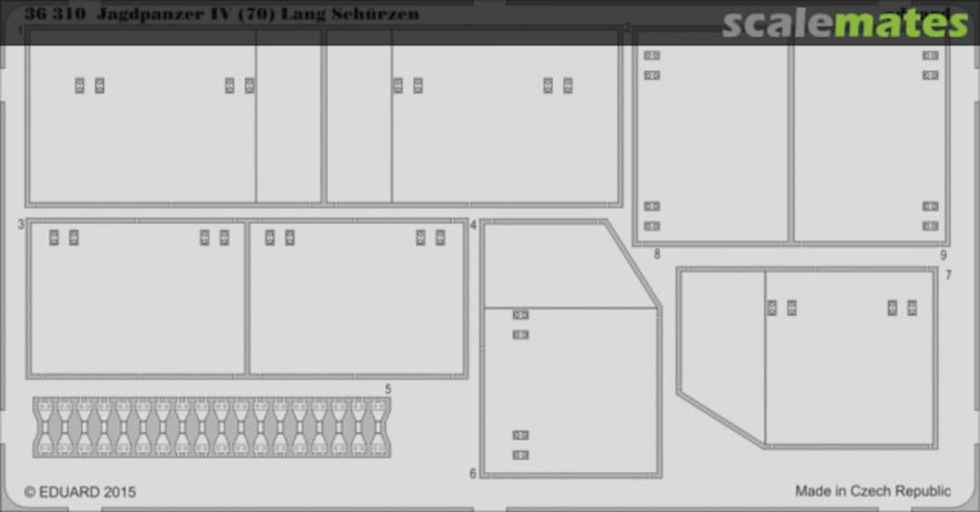 Boxart Jagdpanzer IV (70) Lang Schürzen Skirts 36310 Eduard