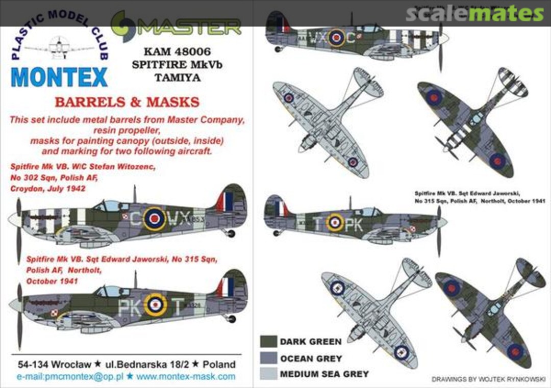 Boxart Spitfire Mk.Vb (Polish Spitfire) KAM48006 Montex