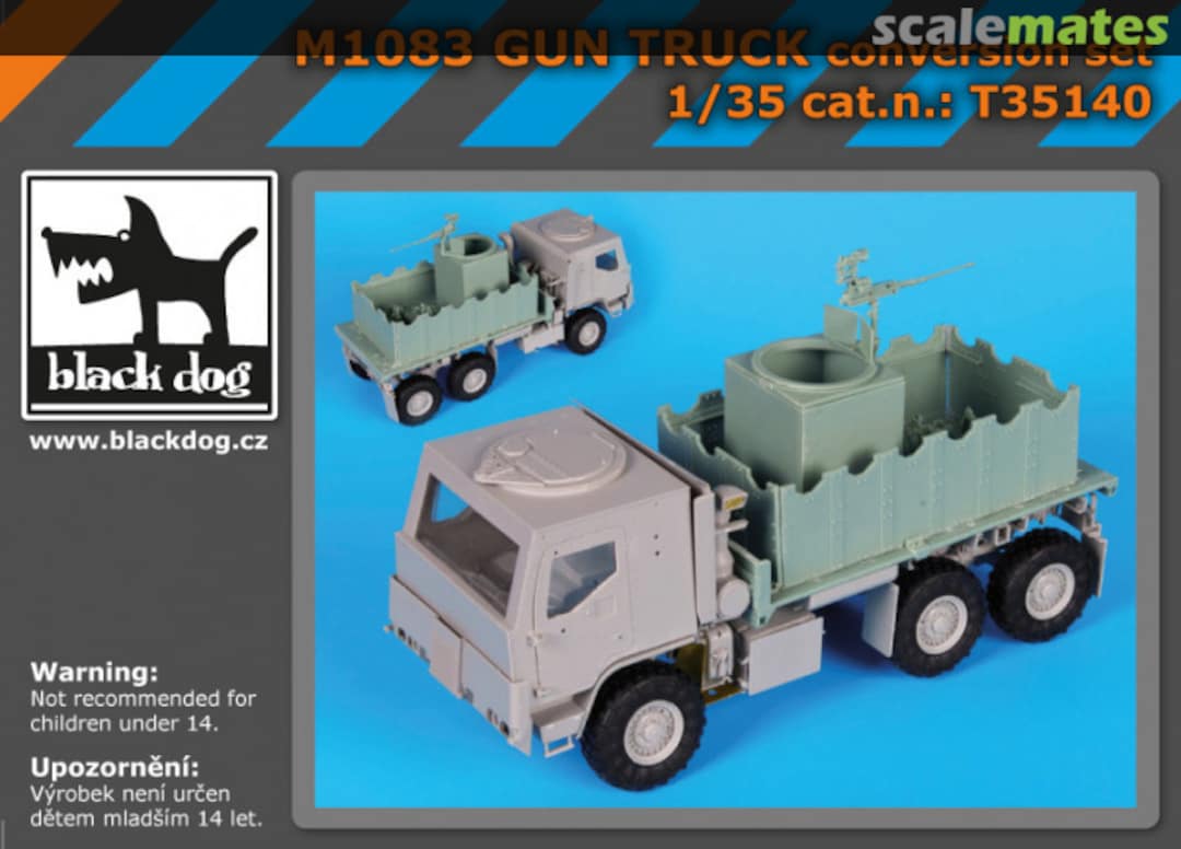 Boxart M1083 GUN TRUCK conversion set T35140 Black Dog