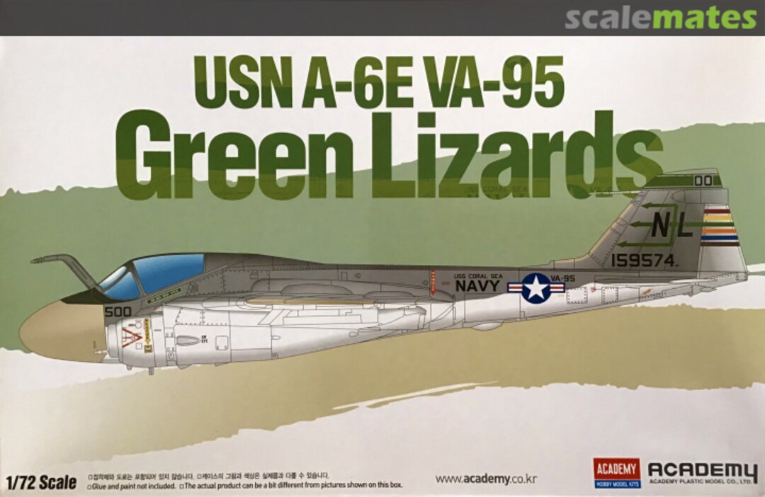 Boxart USN A-6E VA95 Green Lizards 12543 Academy