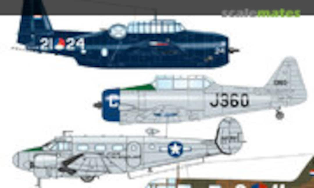 1:48 Avenger, P-51D, Texan, TC-45 Beechcraft, Oxford (Dutch Decal DD48060)