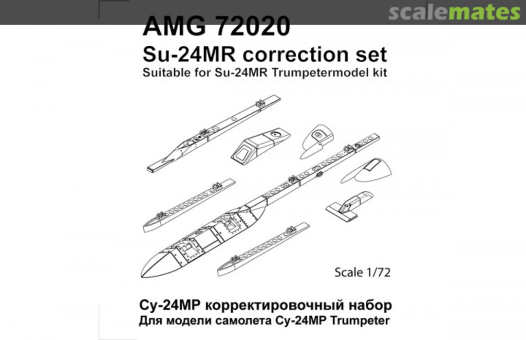 Boxart Su-24MR correction set AMG 72020 Advanced Modeling