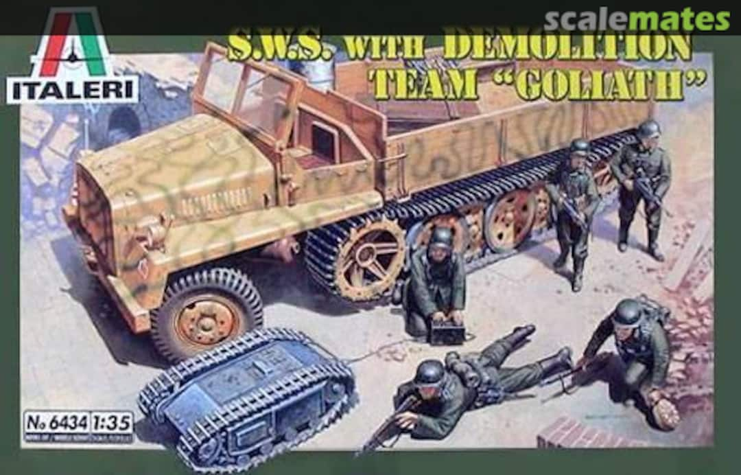 Boxart sWS with Demolition Team "Goliath" 6434 Italeri