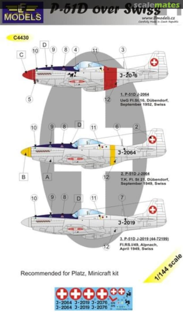 Boxart P-51D over Swiss C4430 LF Models