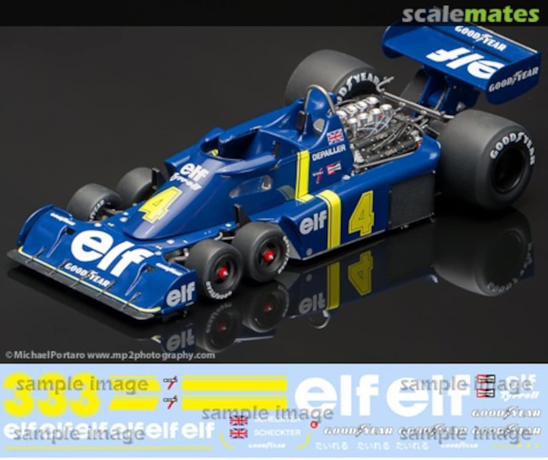 Boxart Tyrrell-Ford P34 "elf"  Indycals