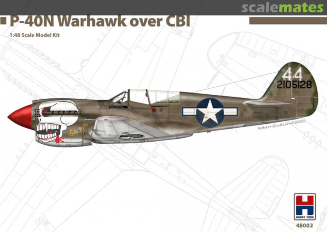 Boxart P-40N Warhawk over CBI 48002 Hobby 2000