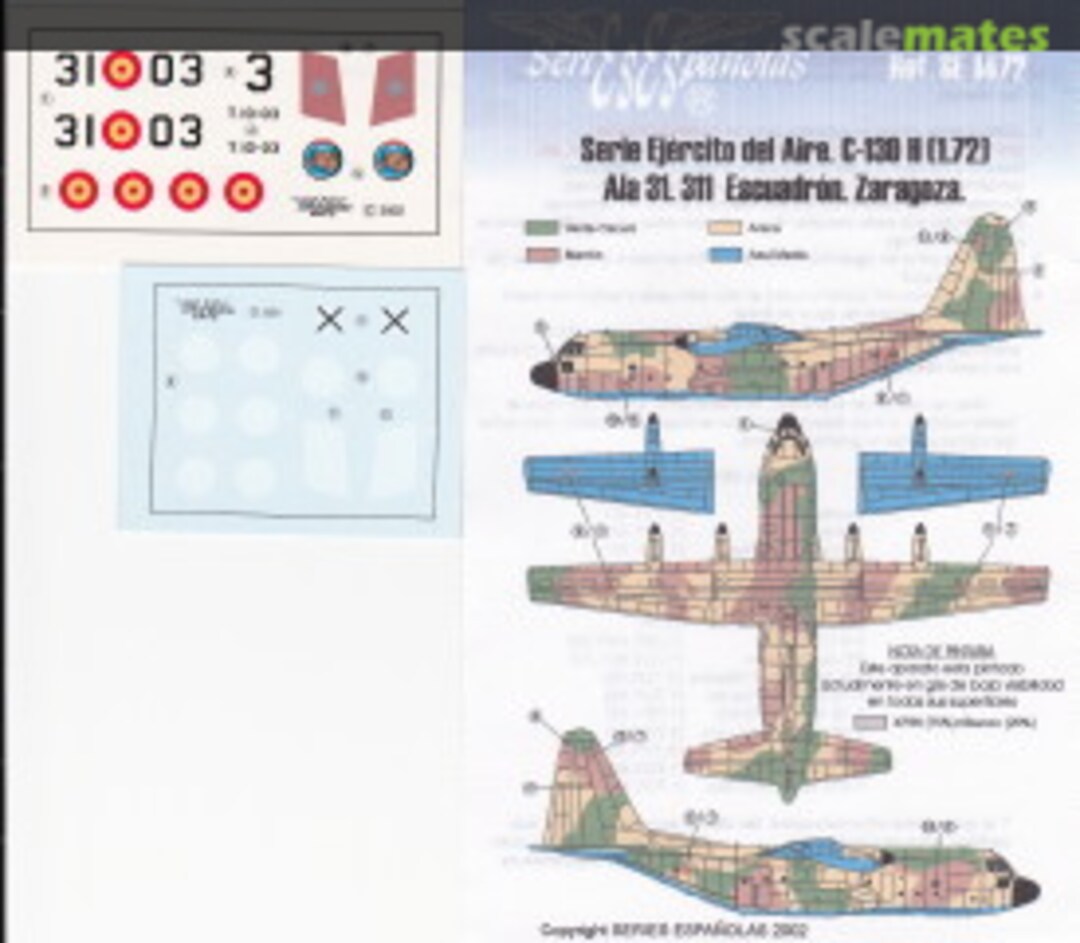 Boxart C-130H Hercules 1472 Series Españolas