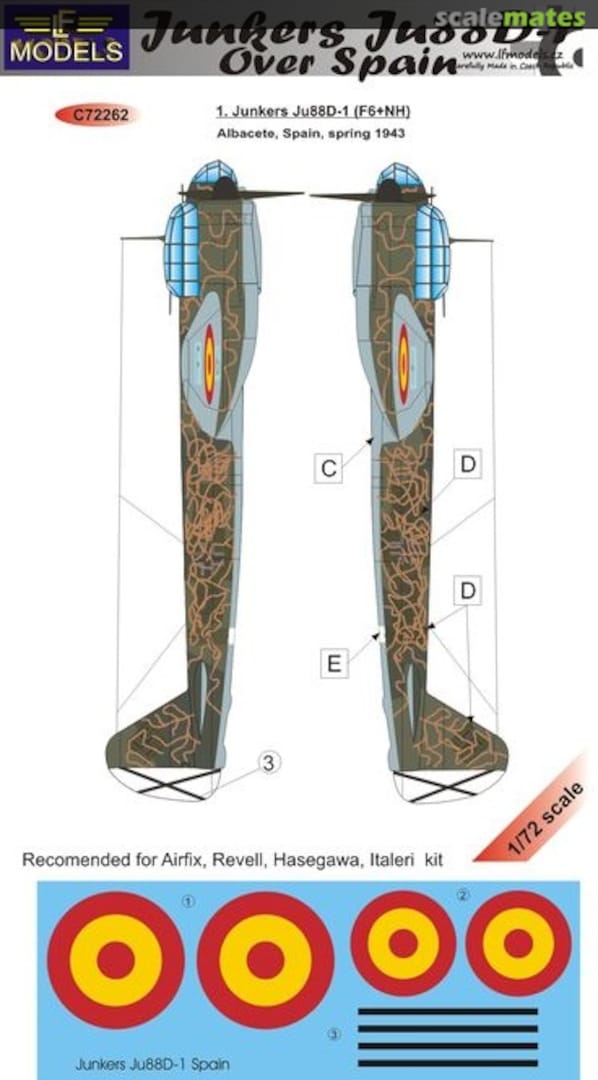 Boxart Junkers Ju88D-1 C72262 LF Models