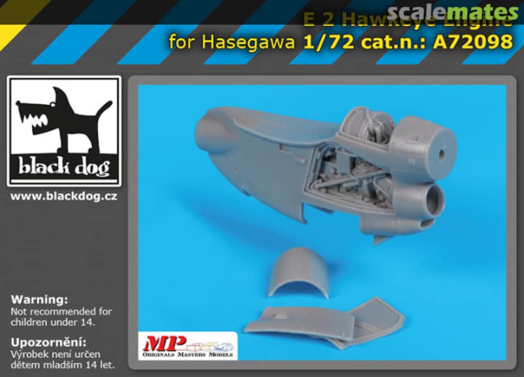 Boxart E-2 Hawkeye engine A72098 Black Dog