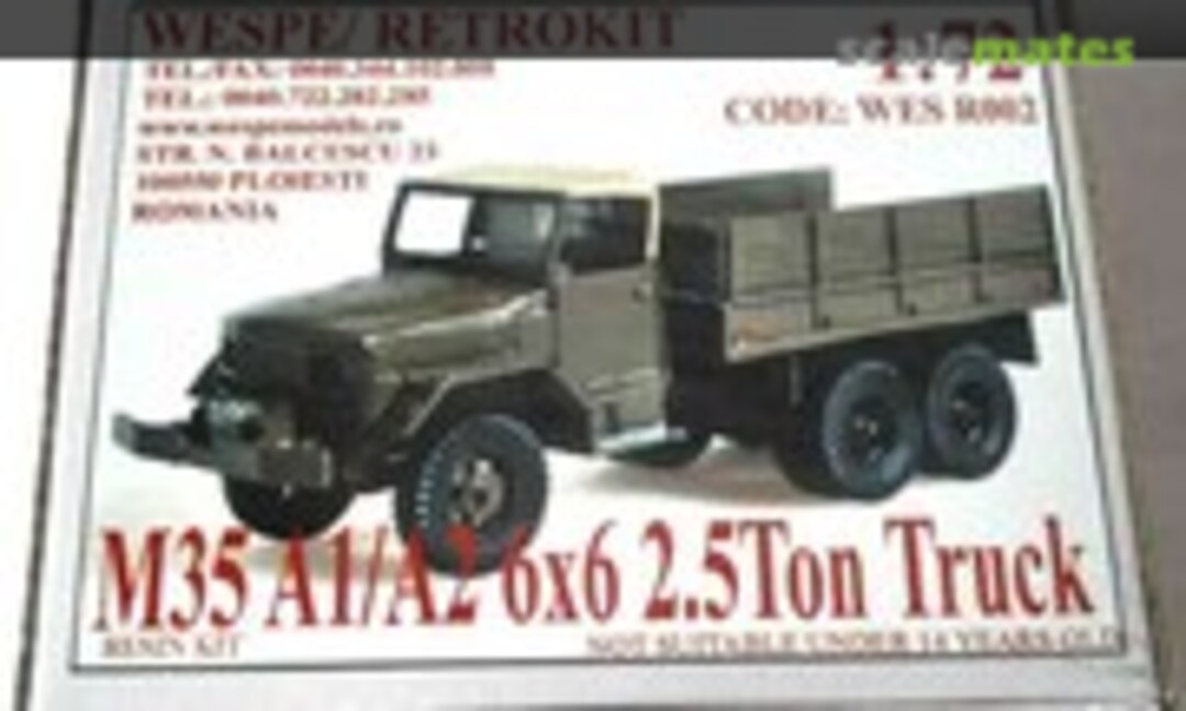 M35 A1/A2 6x6 2.5Ton Truck (Wespe Models WES R002)