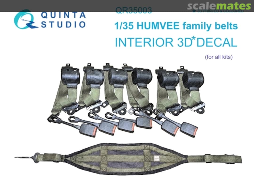 Boxart HUMVEE family belts QR35003 Quinta Studio