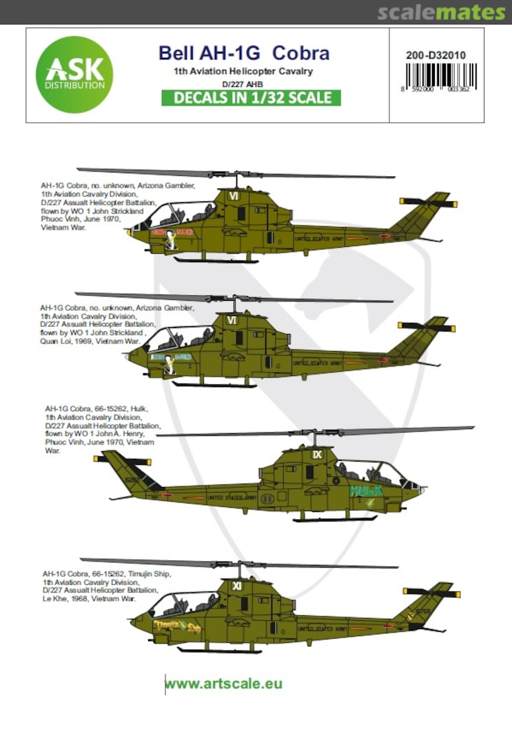 Boxart Bell AH-1G Cobra 200-D32010 ASK