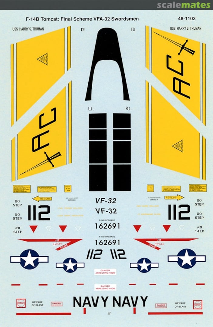 Boxart F-14B Tomcat 48-1103 Microscale