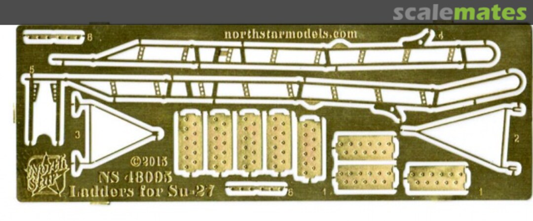 Boxart Ladder for Su-27 one seat fighter series NS48095 North Star Models