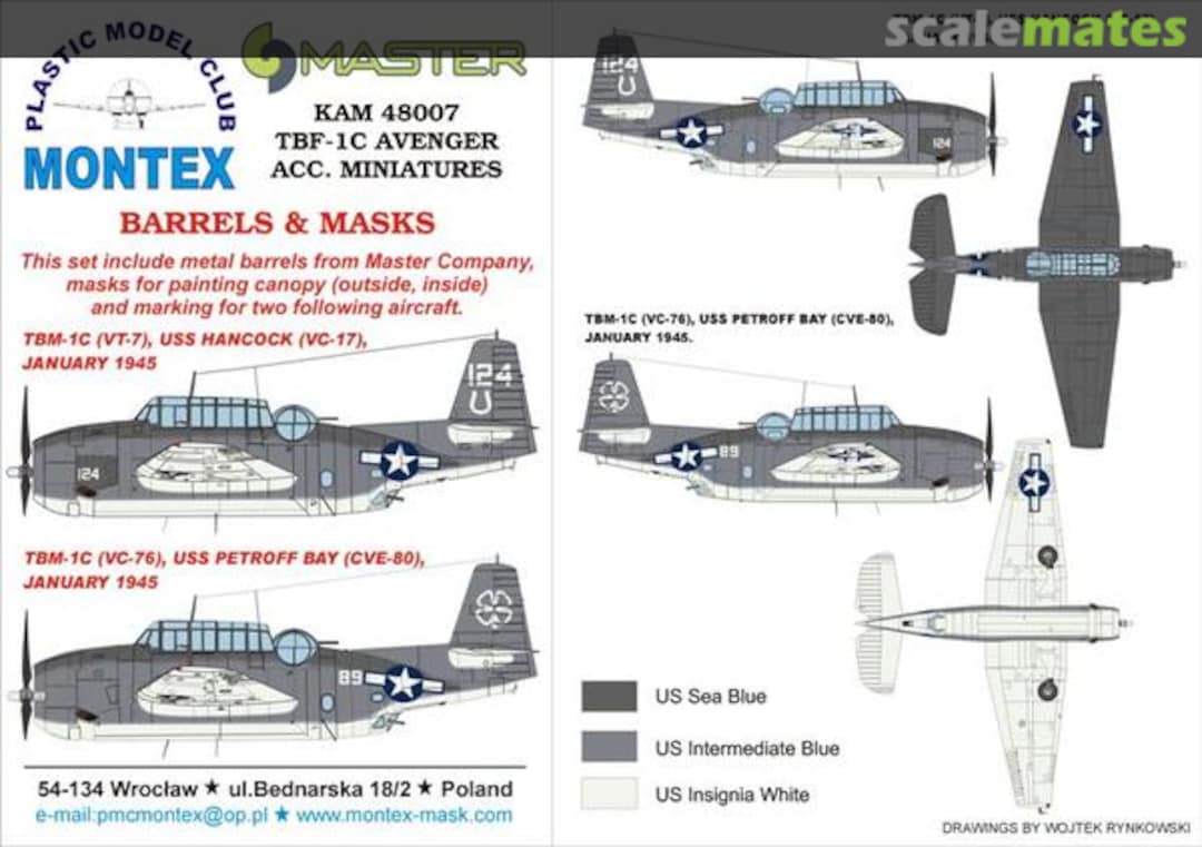 Boxart Grumman TBM-1C Avenger KAM48007 Montex