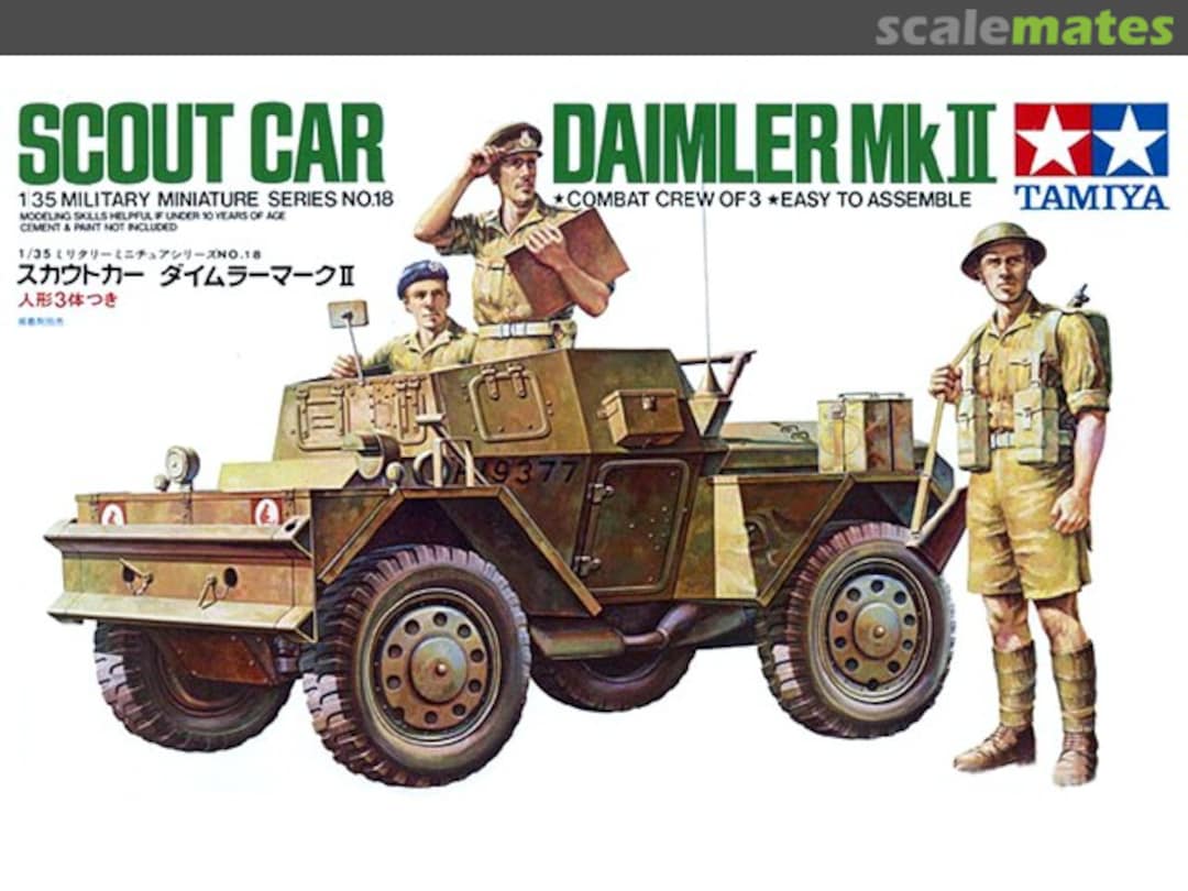 Boxart Scout Car Daimler Mk.II 35018 Tamiya