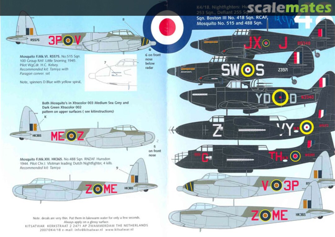 Boxart Nightfighters K4/18 Kits at War