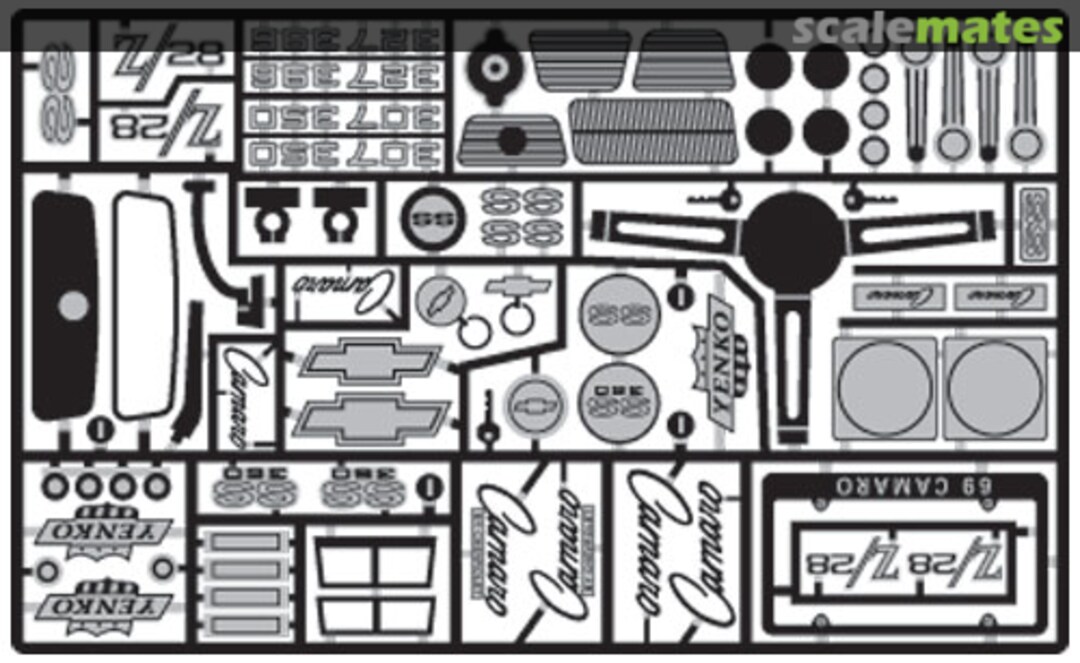 Boxart 1969 Camaro Z28 Detail Set for RMX (Photo Etched) MCG-2180 The Model Car Garage