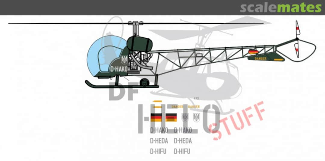 Boxart Bell 47G Bundesgrenzschutz DF23035 DF HeloStuff