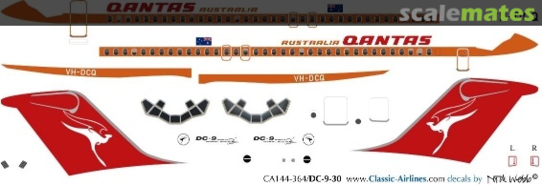 Boxart Qantas DC-9 CA144-364 Classic Airlines