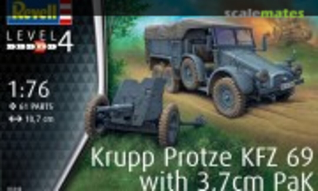 1:76 Krupp Protze Kfz. 69 with 3,7cm Pak (Revell 03344)