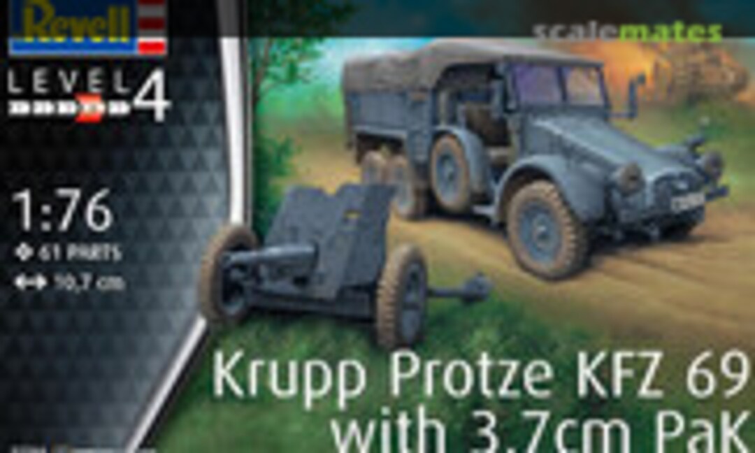 1:76 Krupp Protze Kfz. 69 with 3,7cm Pak (Revell 03344)