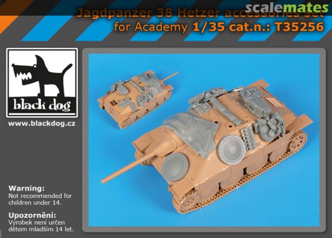 Boxart Jagdpanzer 38 Hetzer accessories set T35256 Black Dog