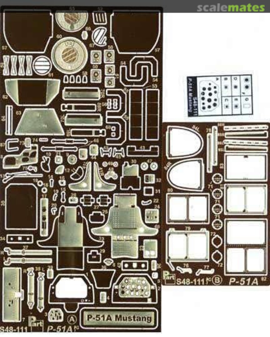 Boxart P-51A Mustang S48-111 Part