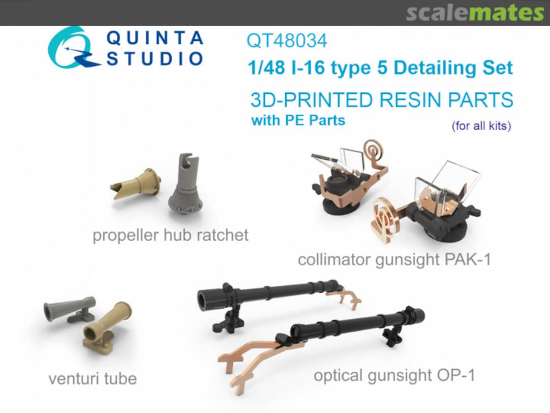 Boxart I-16 Type 5 detailing set QT48034 Quinta Studio